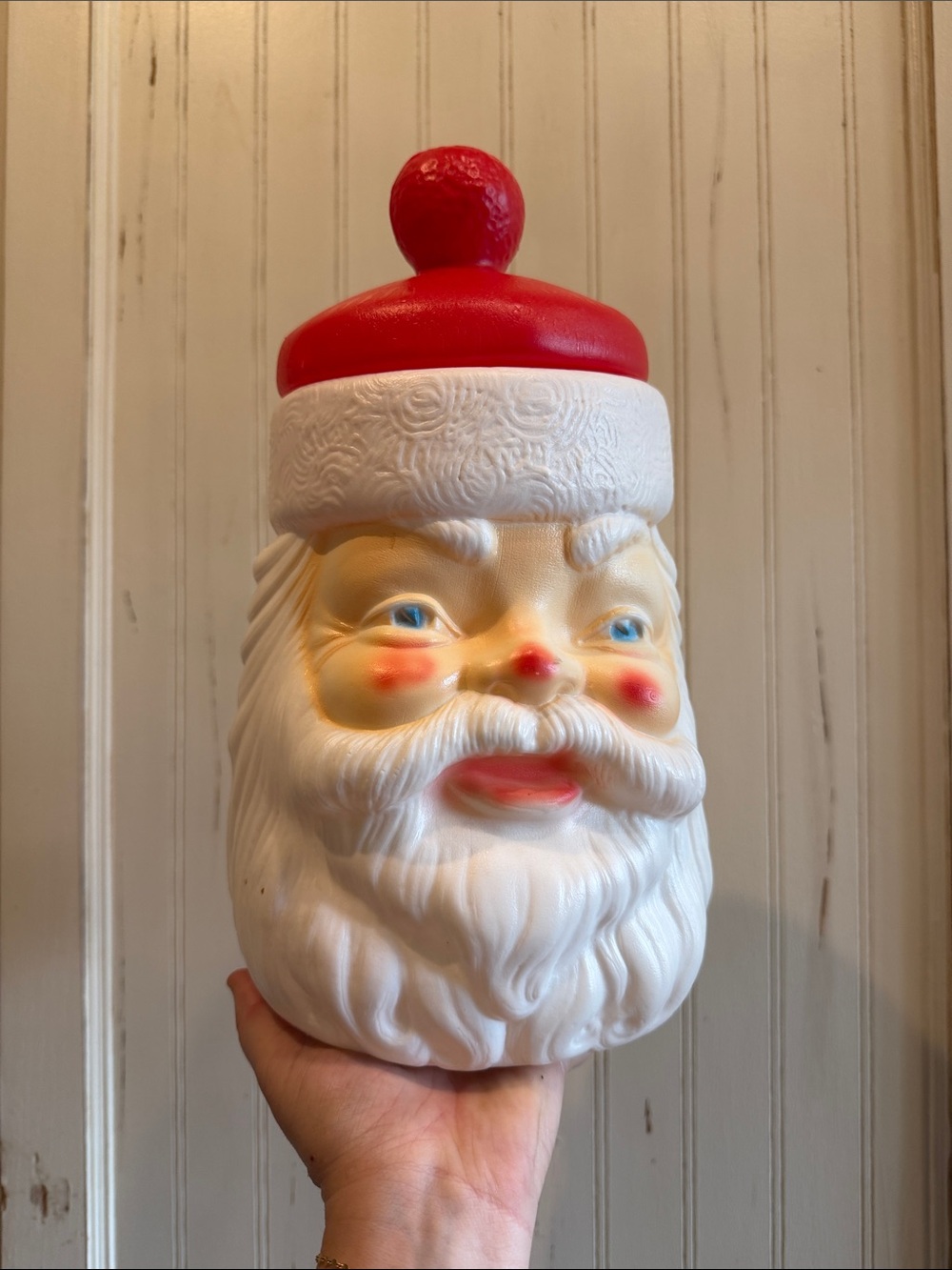 1970's Empire Santa Claus Blow Mold Cookie Jar